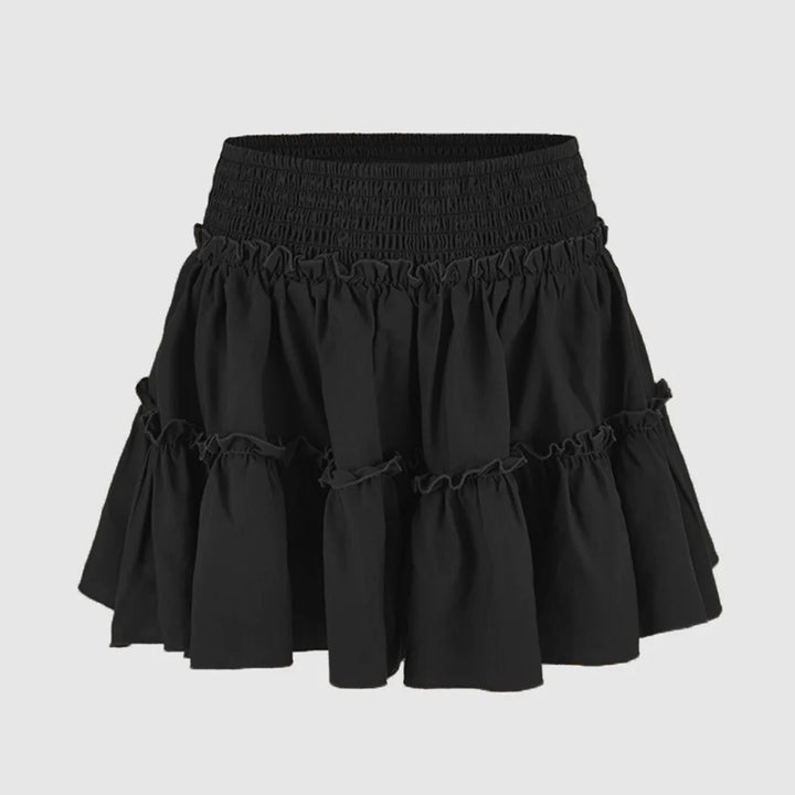 Morgan & Brooke | Leopard Print Tiered Ruffle Skirt