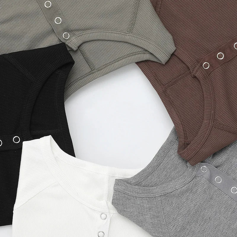 Morgan & Brooke | Pop-Button Front Relaxed-Fit Cotton Top