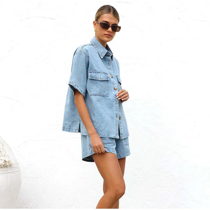 Morgan and Brooke | | Denim 2-Piece Set