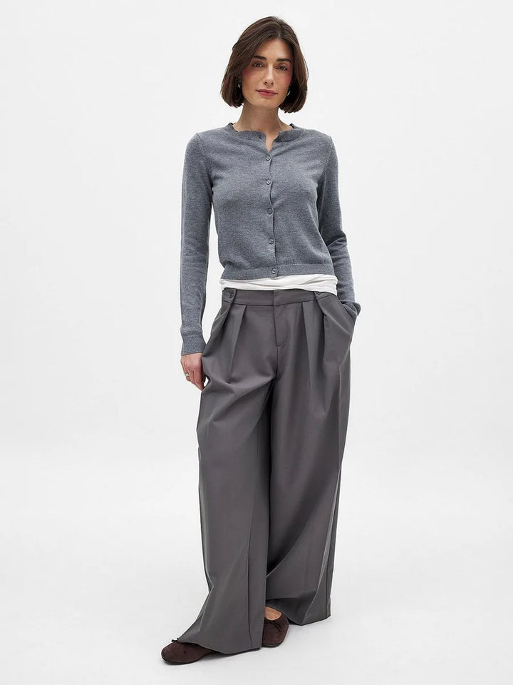 Morgan & Brooke | Button-Front Knit Cardigan