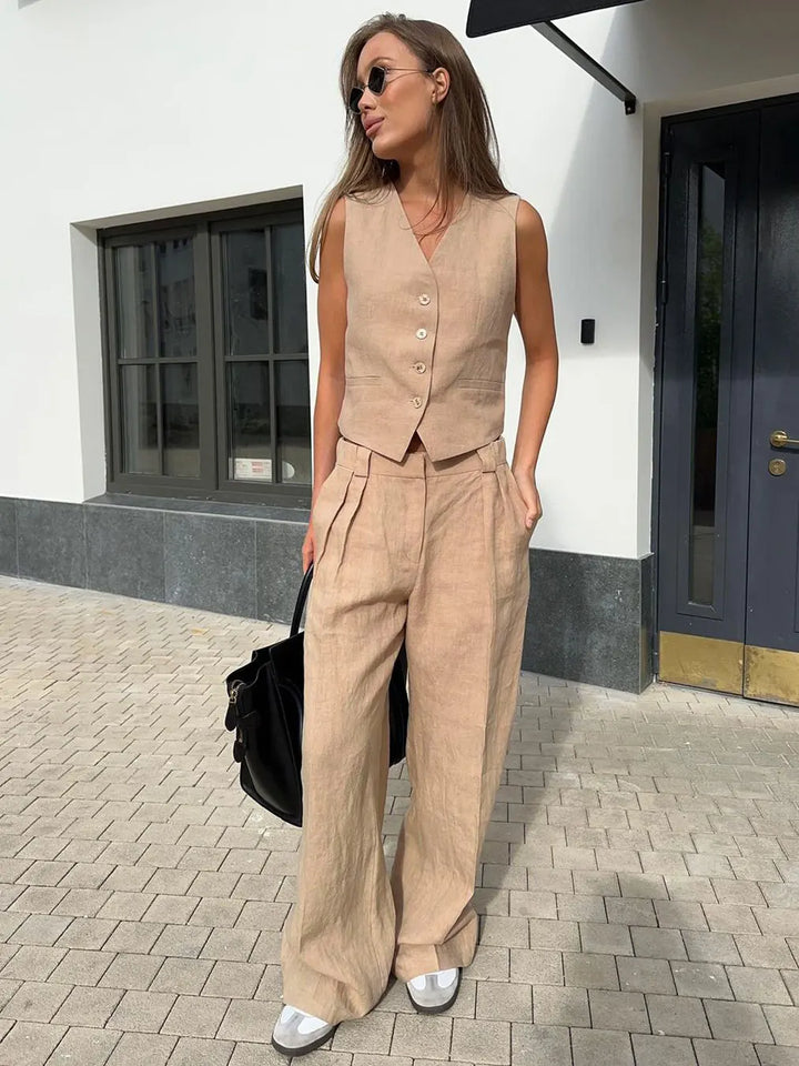 Morgan and Brooke | Marlowe Linen | Trouser Set