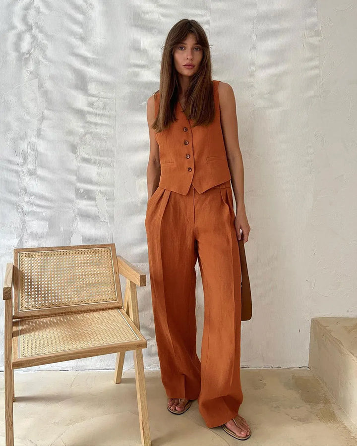 Morgan and Brooke | Marlowe Linen | Trouser Set