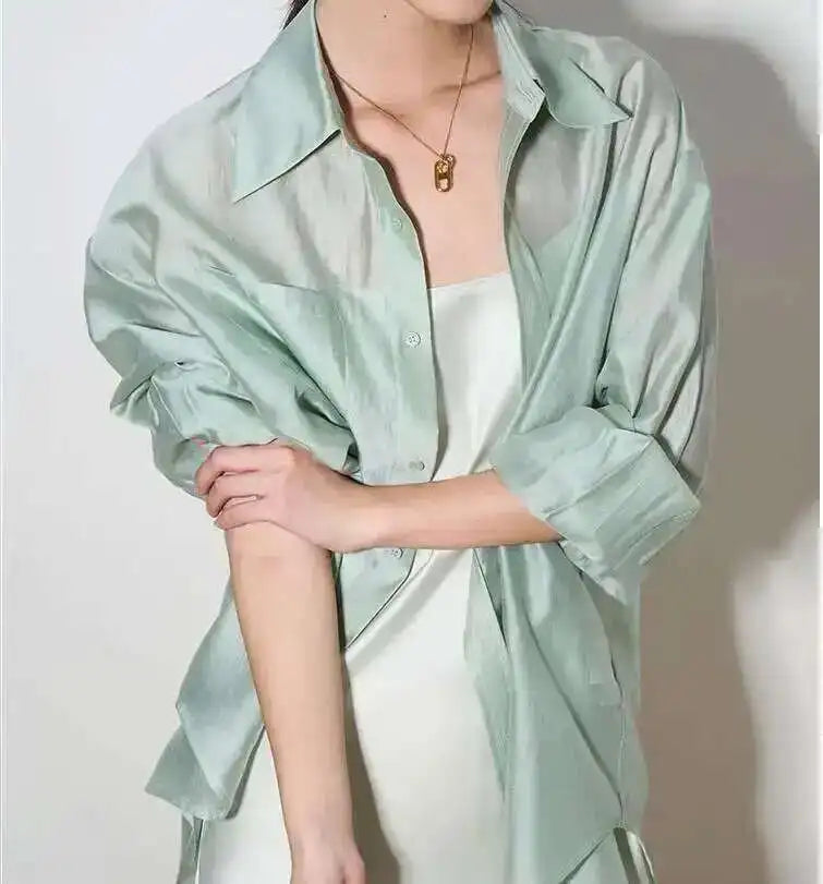 Morgan and Brooke | Flowing Silk Poplin Blouse | Blouse, Silk, Poplin