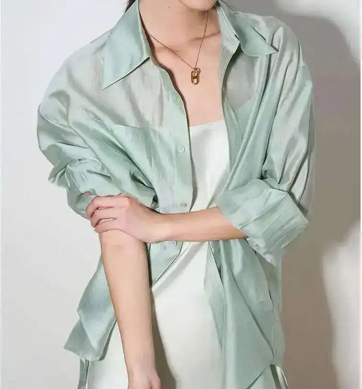 Morgan and Brooke | Flowing Silk Poplin Blouse | Blouse, Silk, Poplin