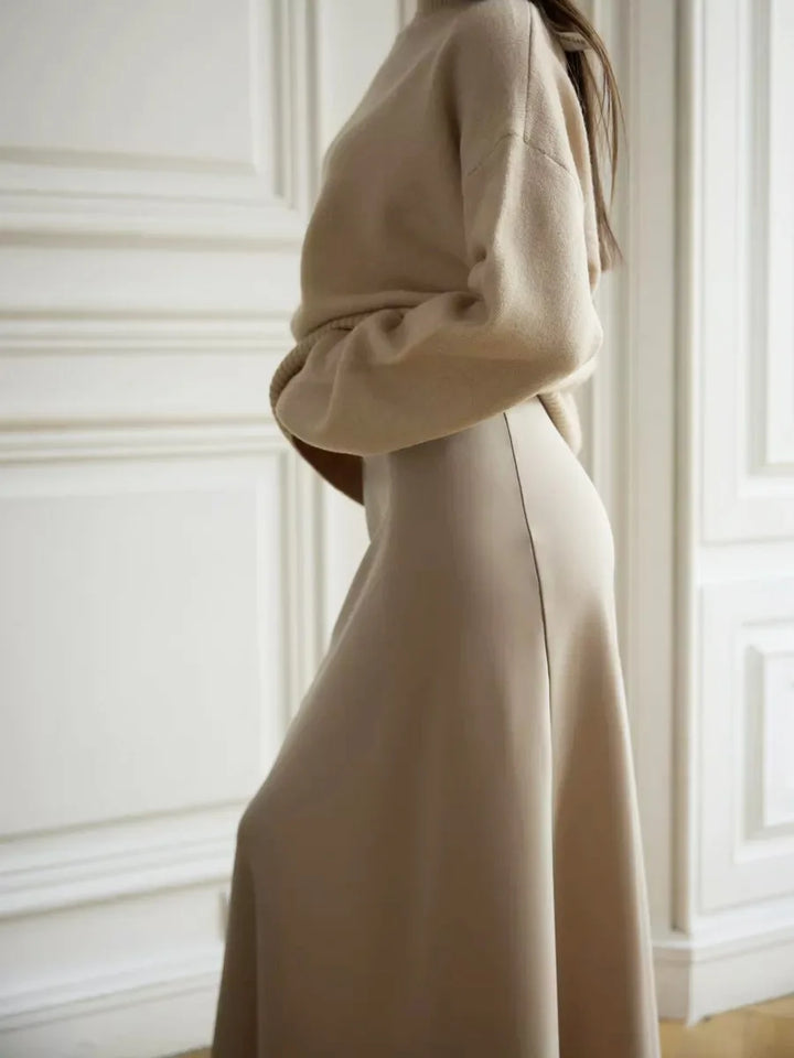 Morgan & Brooke | Fishtail Satin Maxi Skirt