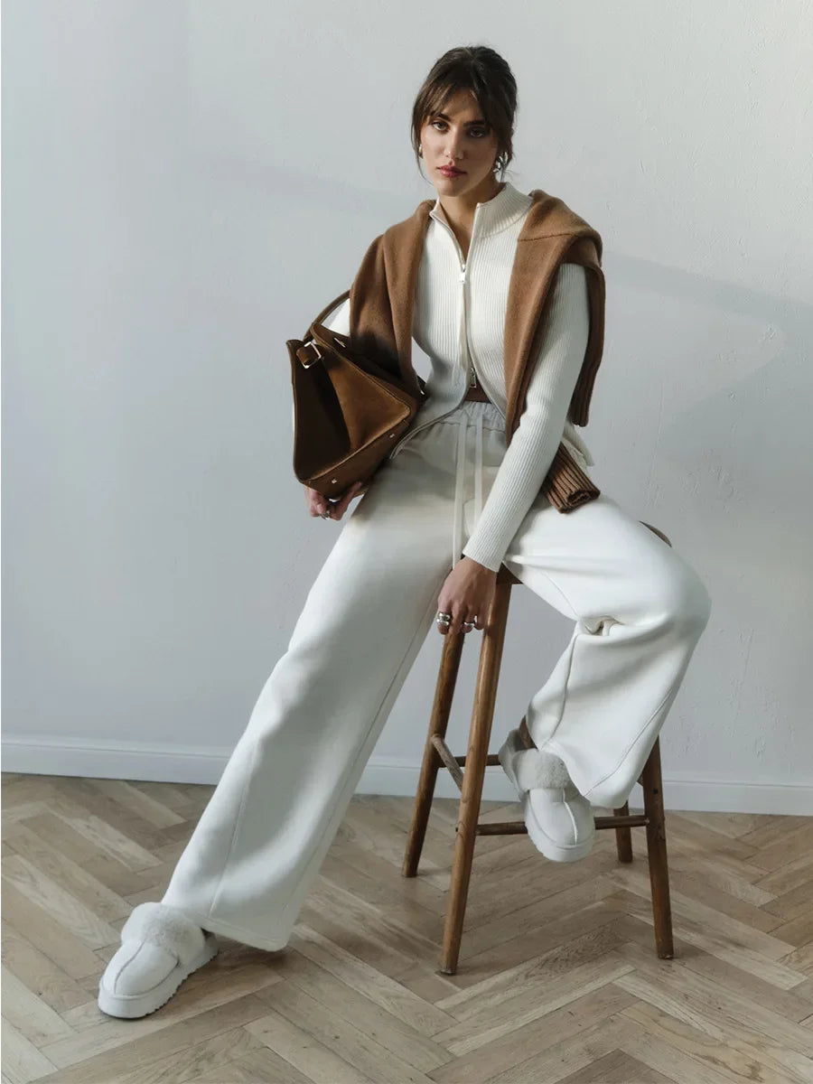Morgan and Brooke | Hässleholm | Cotton Double-Zip Knit