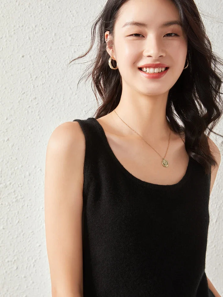 Morgan & Brooke | Crew Neck Relaxed Fit Cashmere Sweater