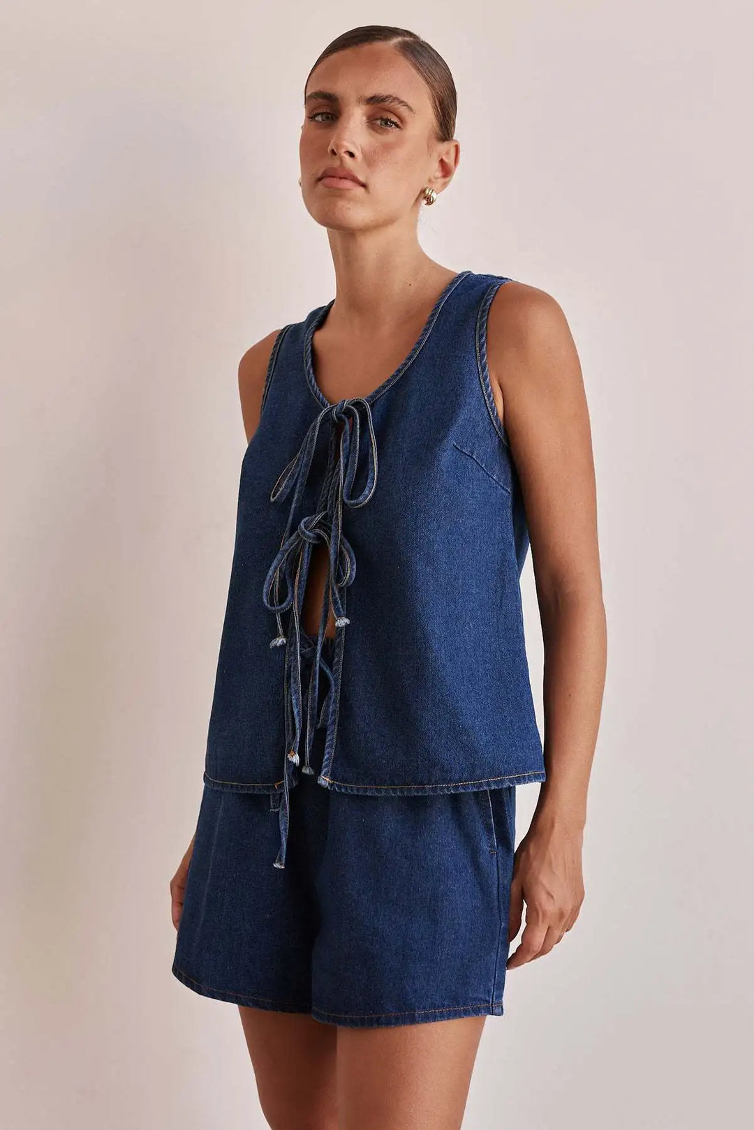 Morgan and Brooke | Denim Tie Set