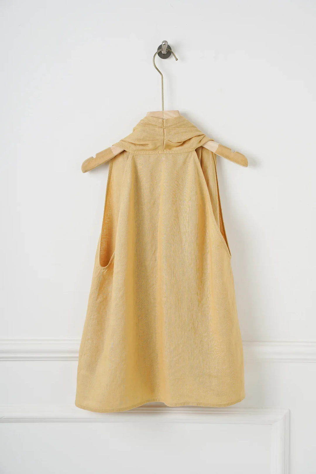 Morgan & Brooke | Draped Sleeveless Linen Vest