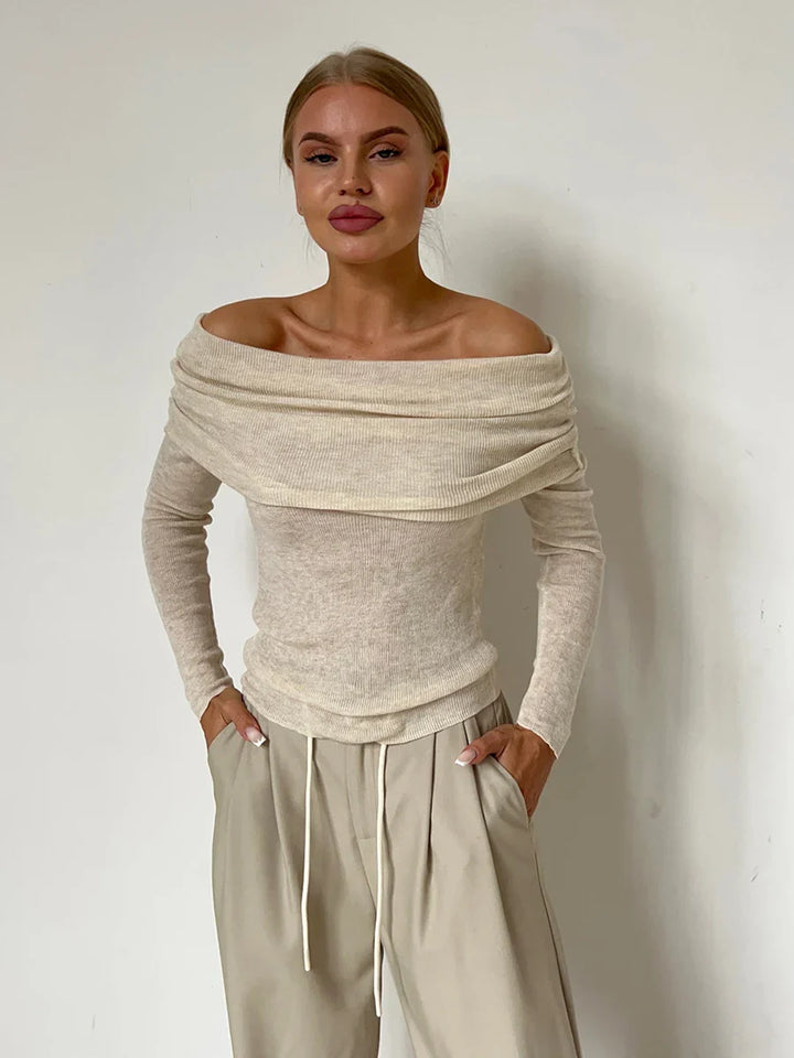 Morgan & Brooke | Off-Shoulder Knit Top