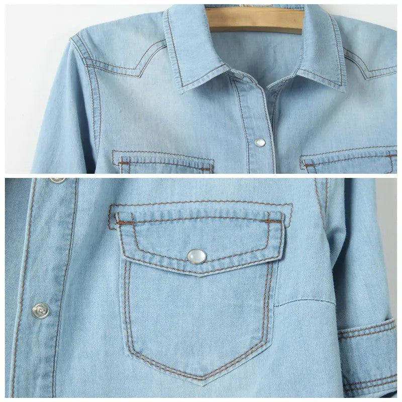 Morgan and Brooke | Denim Crop-Top