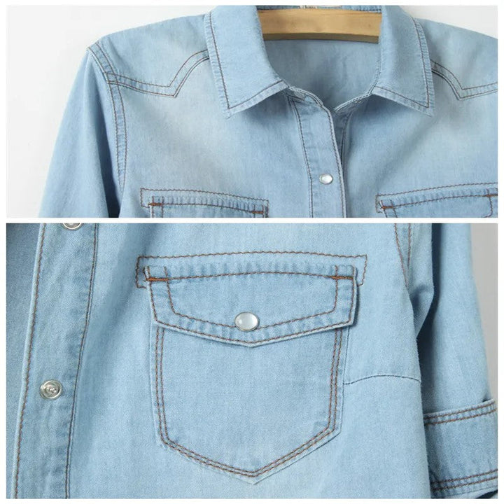 Morgan and Brooke | Denim Crop-Top