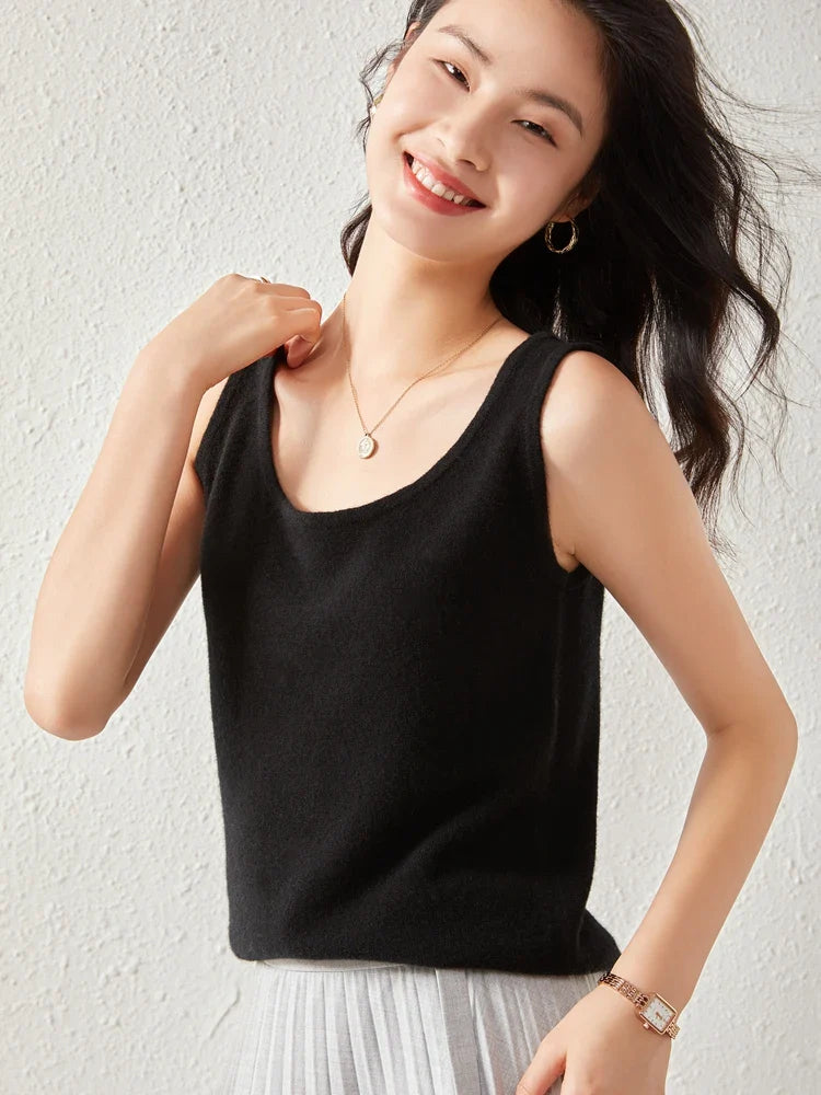 Morgan & Brooke | Crew Neck Relaxed Fit Cashmere Sweater