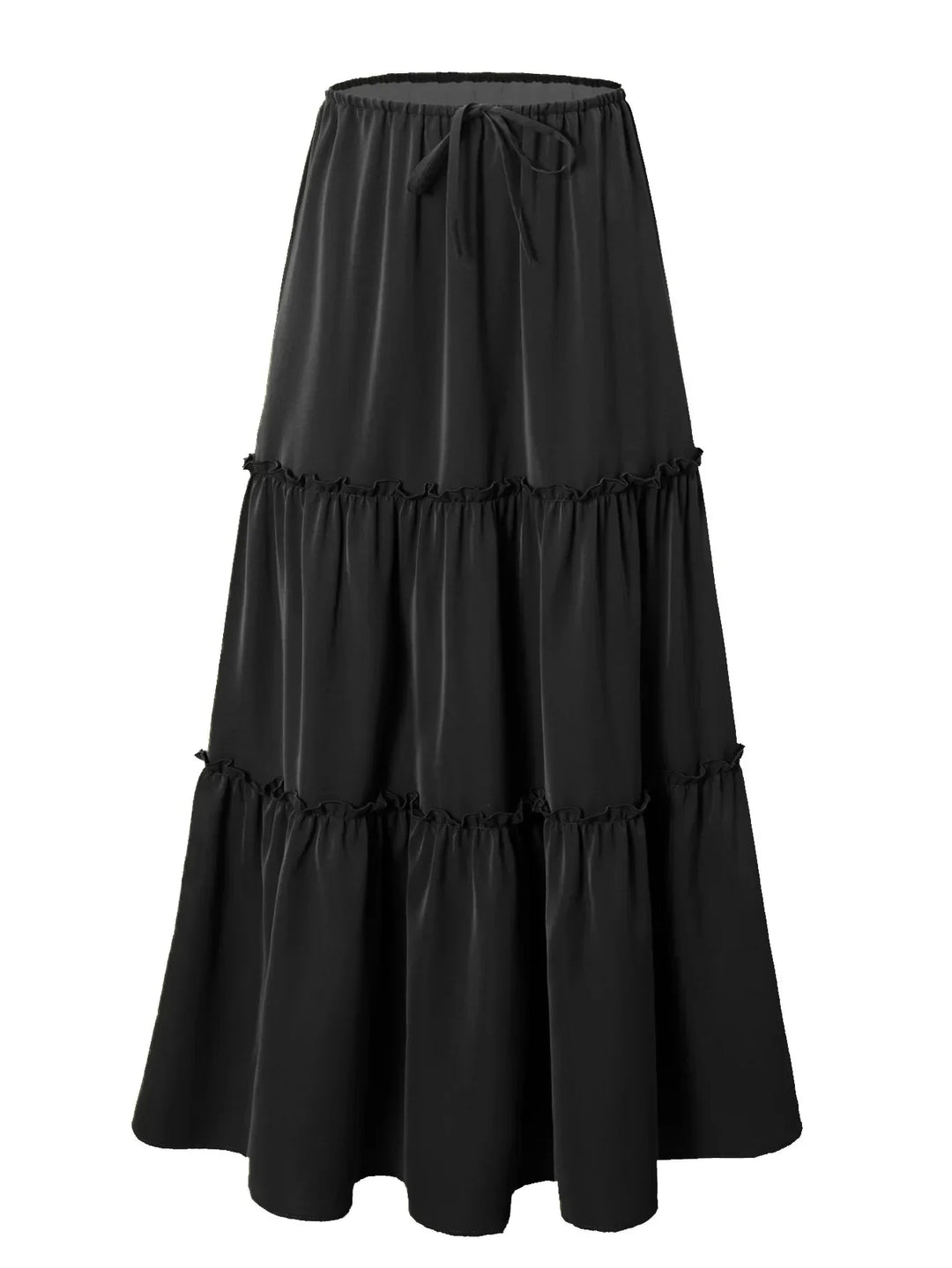 Morgan & Brooke | Printed Tiered Lightweight Maxi Skirt