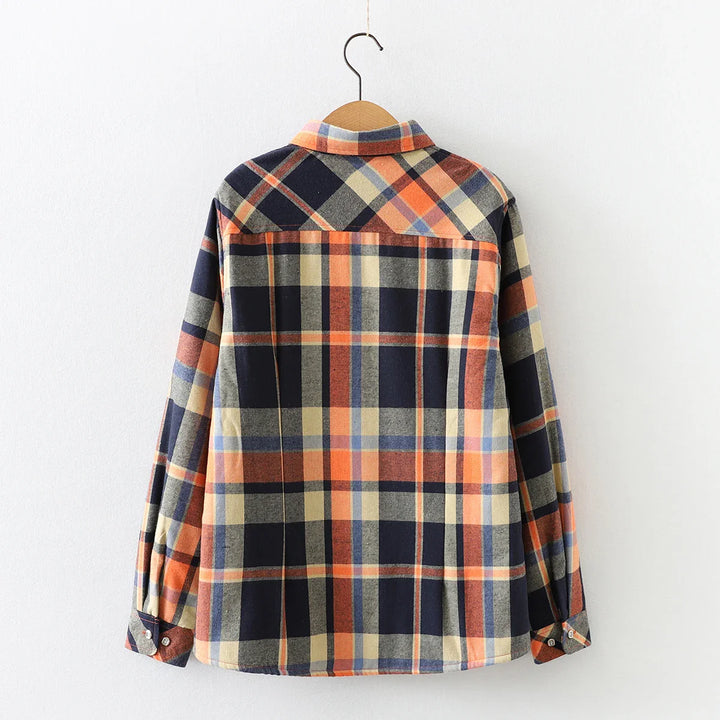 Morgan & Brooke | Red Plaid Relaxed-Fit Flannel Shirt