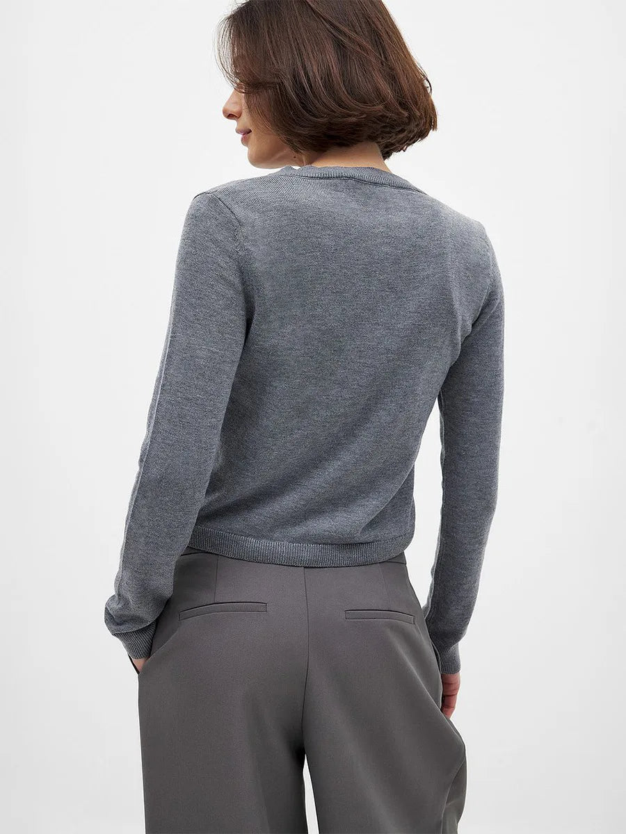 Morgan & Brooke | Button-Front Knit Cardigan