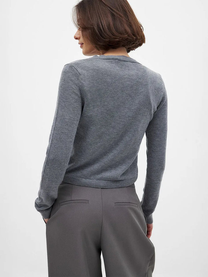 Morgan & Brooke | Button-Front Knit Cardigan