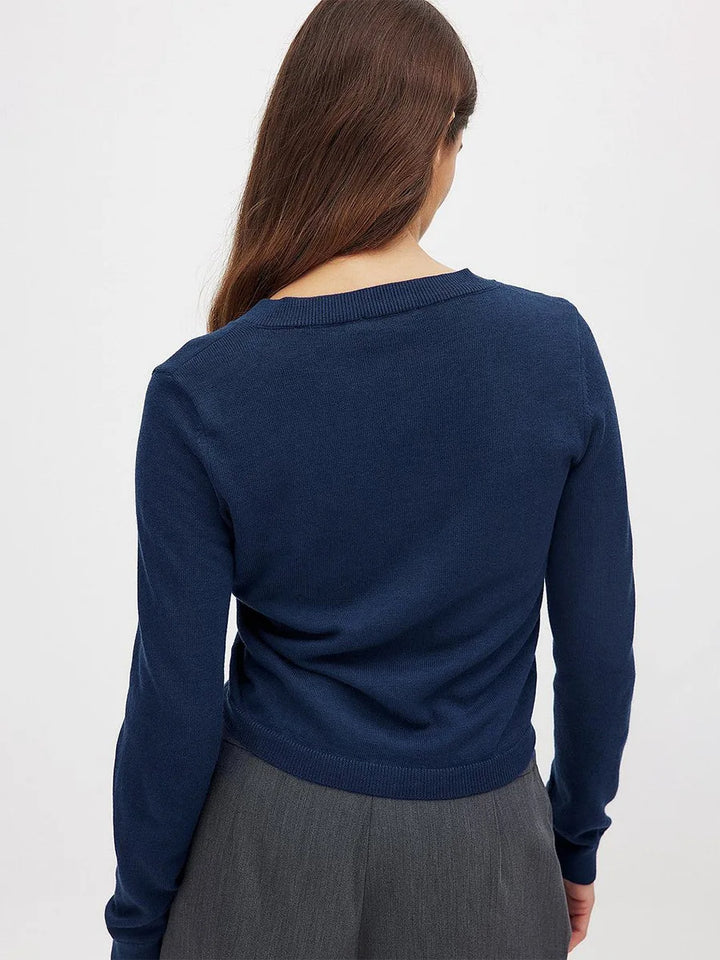 Morgan & Brooke | Button-Front Knit Cardigan