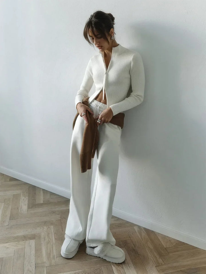 Morgan and Brooke | Hässleholm | Cotton Double-Zip Knit