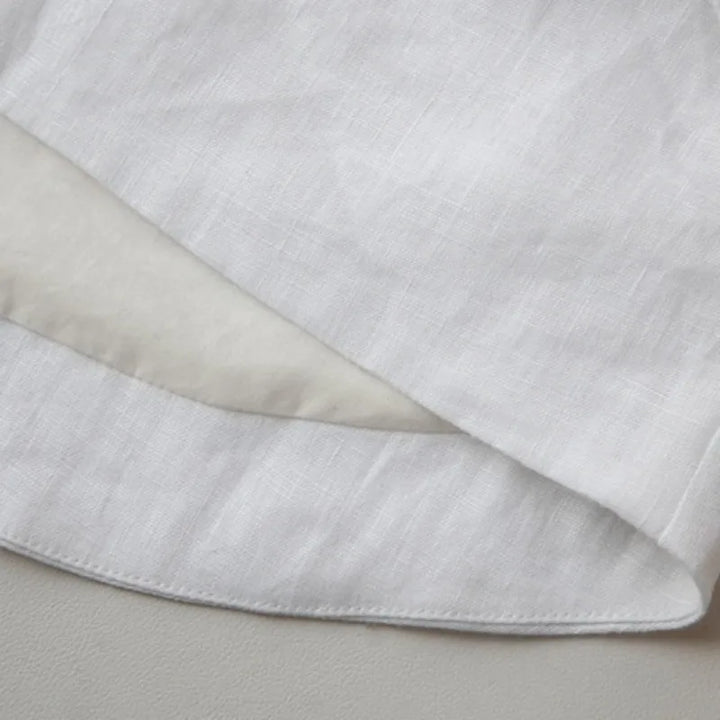 Morgan & Brooke | Cropped Linen Top