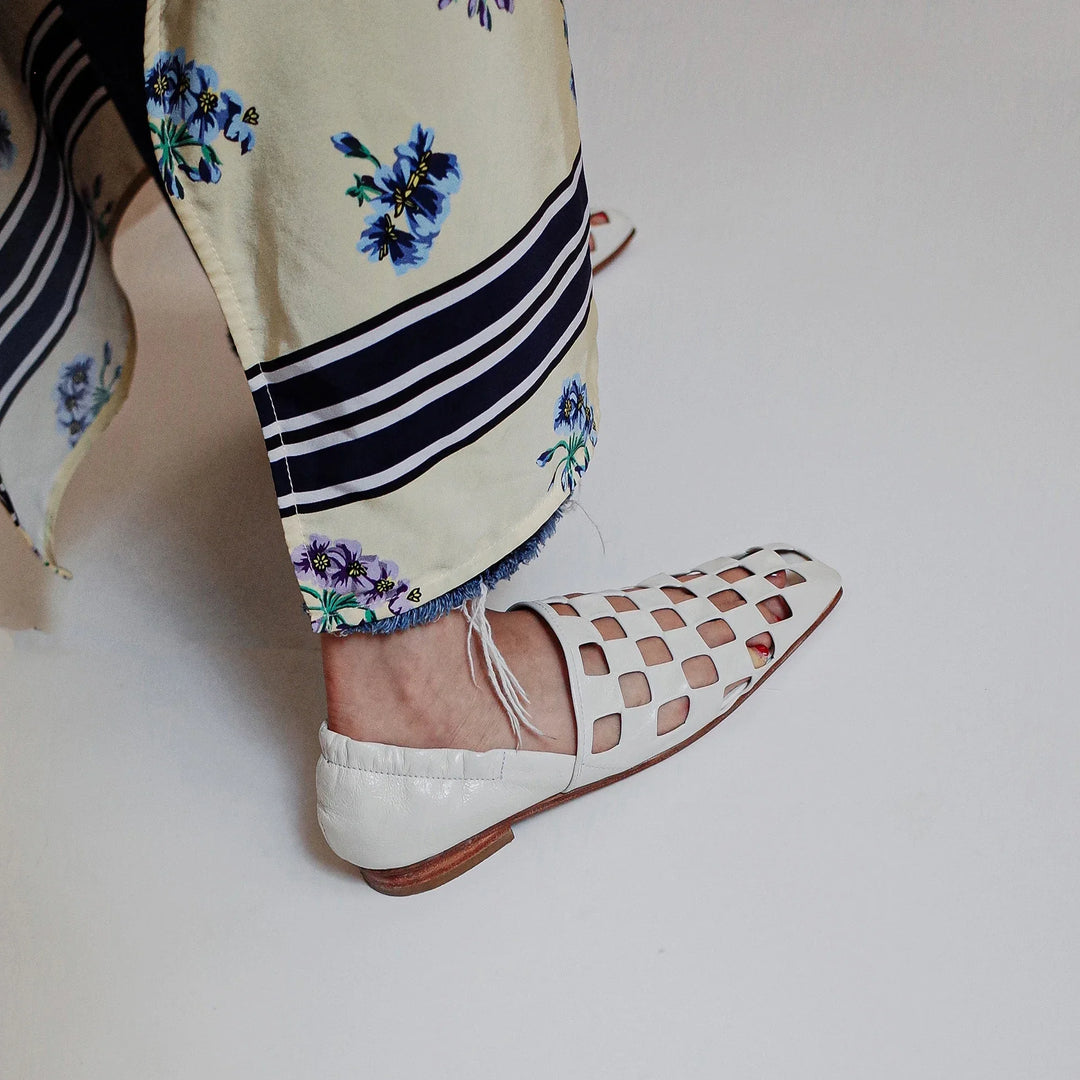 Morgan and Brooke | Checkered Leather Mules