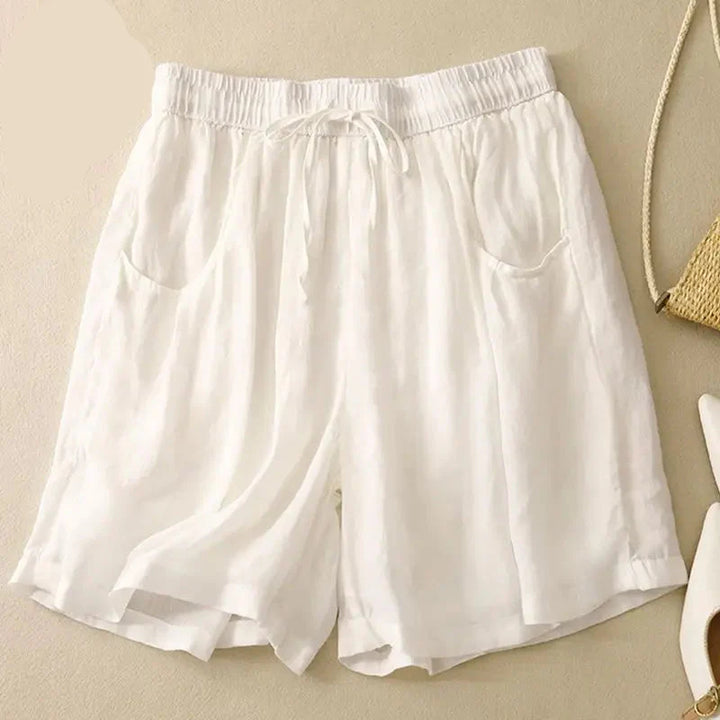 Morgan & Brooke | Relaxed Fit Drawstring Waist Cotton-Blend Shorts