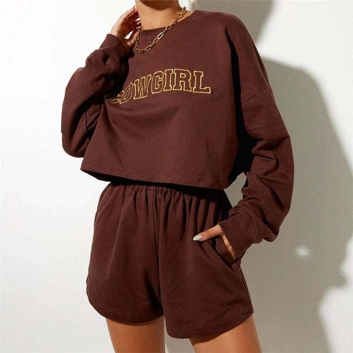 Morgan & Brooke | Cloud White High-Waist Relaxed Cotton Shorts