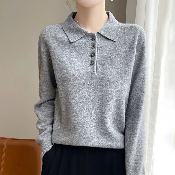 Morgan and Brooke | | Wool Polo Sweater