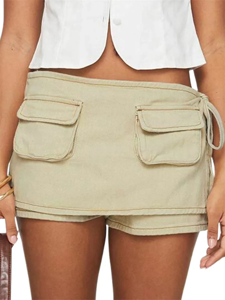 Morgan & Brooke | Pocketed Mini A-Line Skirt