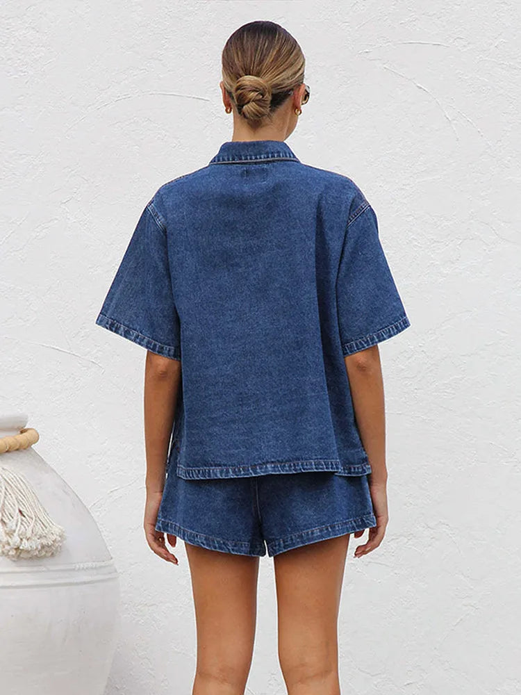 Morgan and Brooke | | Denim 2-Piece Set
