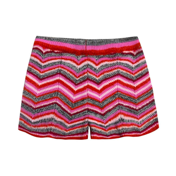 Morgan & Brooke | Striped Knit Cotton Shorts