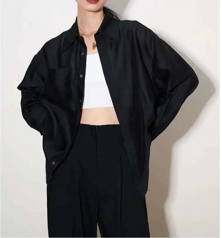 Morgan and Brooke | Flowing Silk Poplin Blouse | Blouse, Silk, Poplin