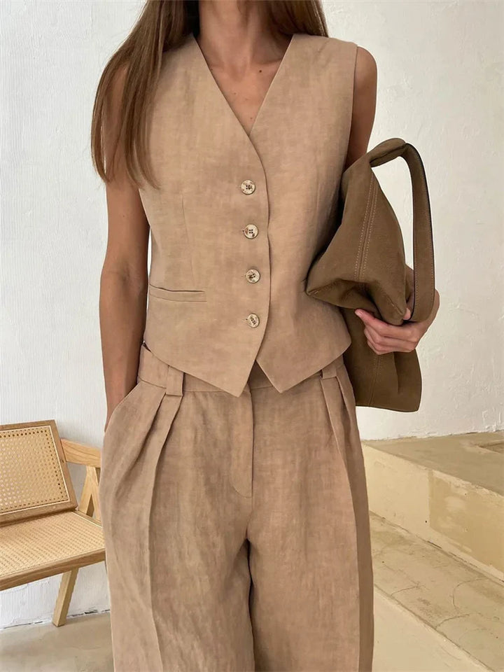 Morgan and Brooke | Marlowe Linen | Trouser Set