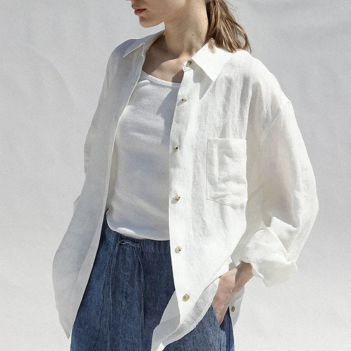 Morgan and Brooke | Oversized Linen Blouse