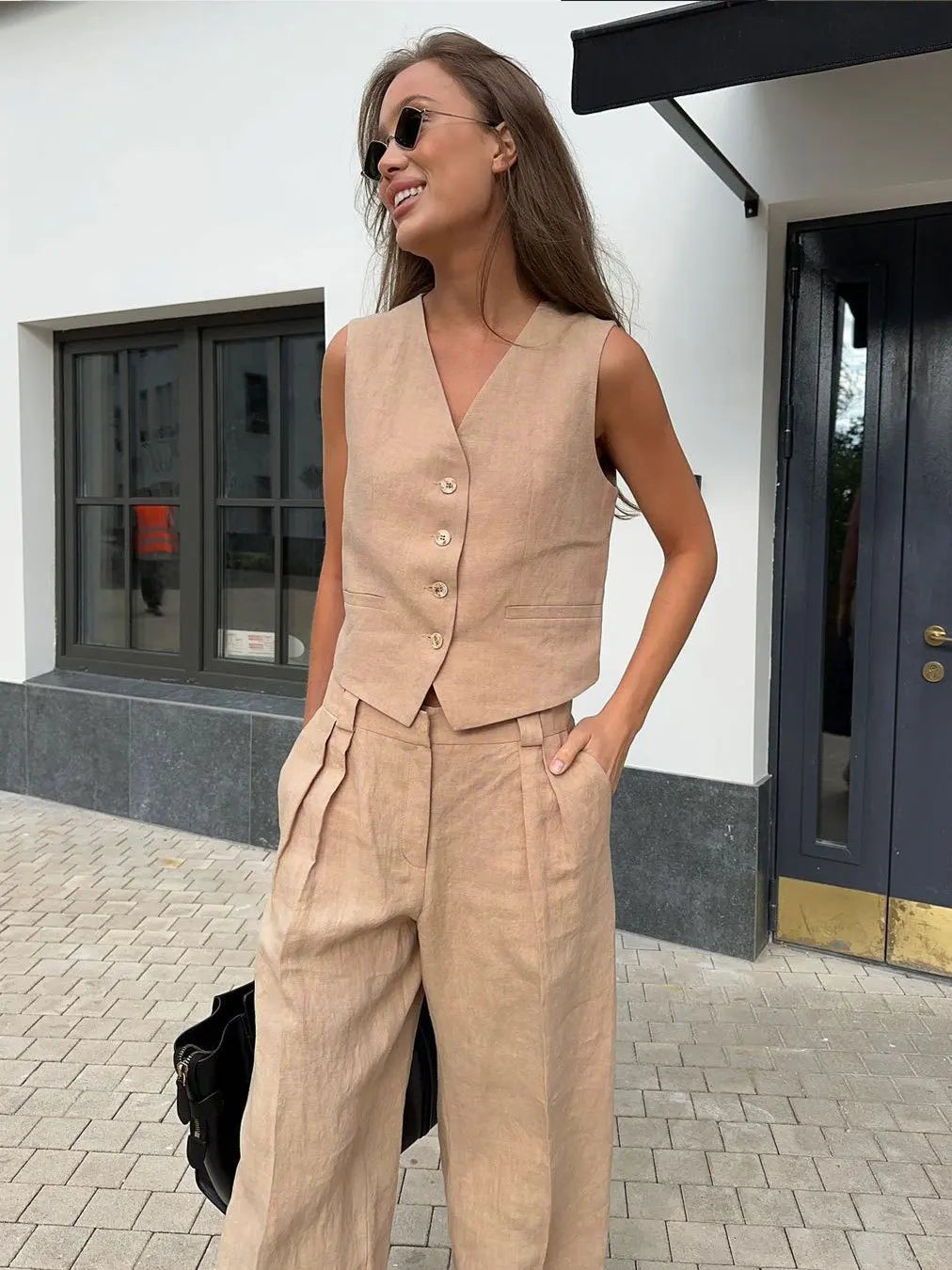 Morgan and Brooke | Marlowe Linen | Trouser Set