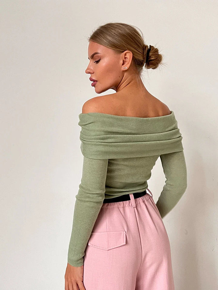 Morgan & Brooke | Off-Shoulder Knit Top