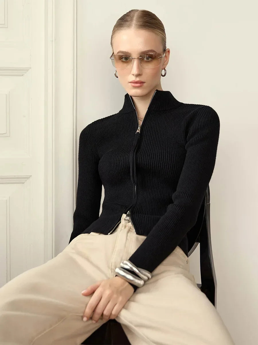 Morgan and Brooke | Hässleholm | Cotton Double-Zip Knit