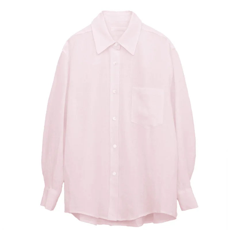 Morgan and Brooke | Oversized Linen Blouse
