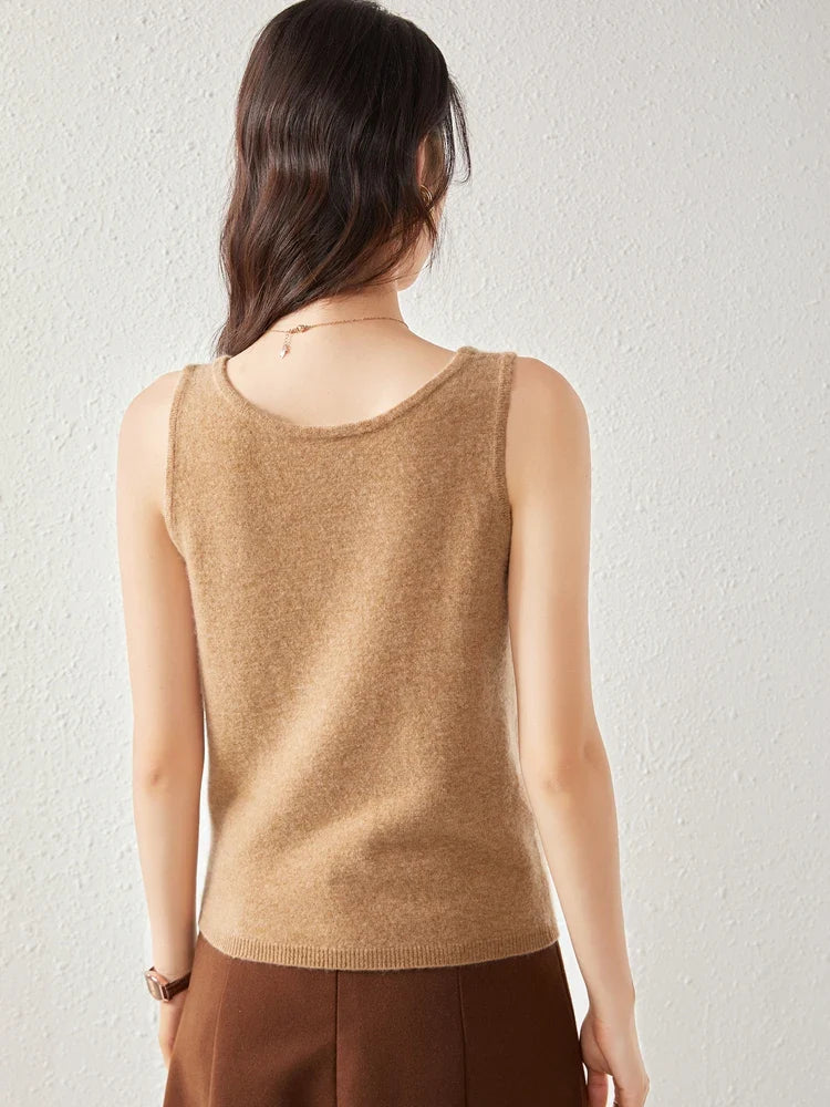 Morgan & Brooke | Crew Neck Relaxed Fit Cashmere Sweater