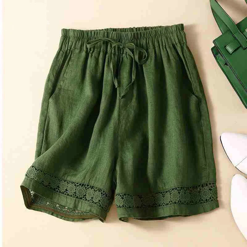 Morgan & Brooke | Embroidered Linen Shorts