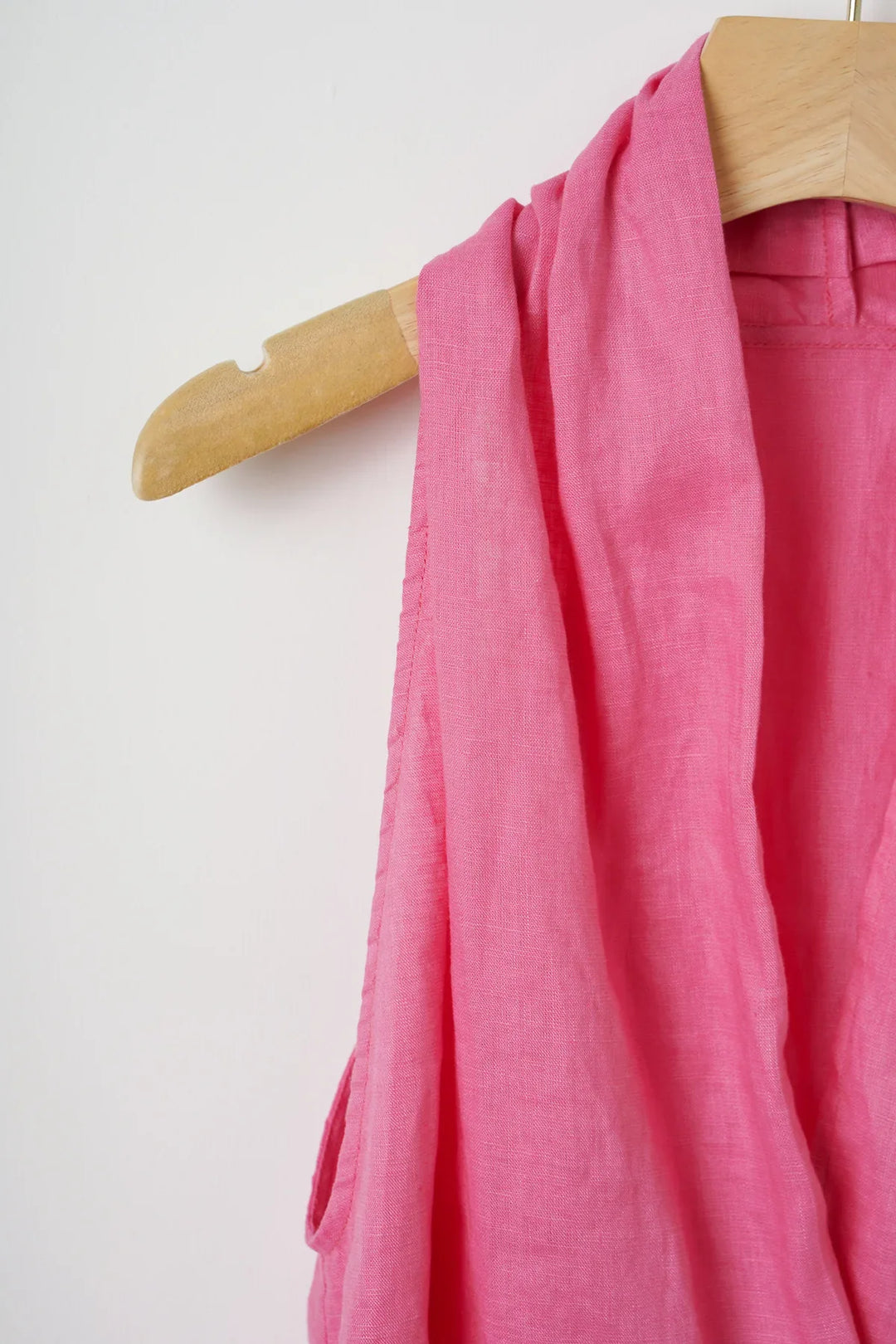 Morgan & Brooke | Draped Sleeveless Linen Vest