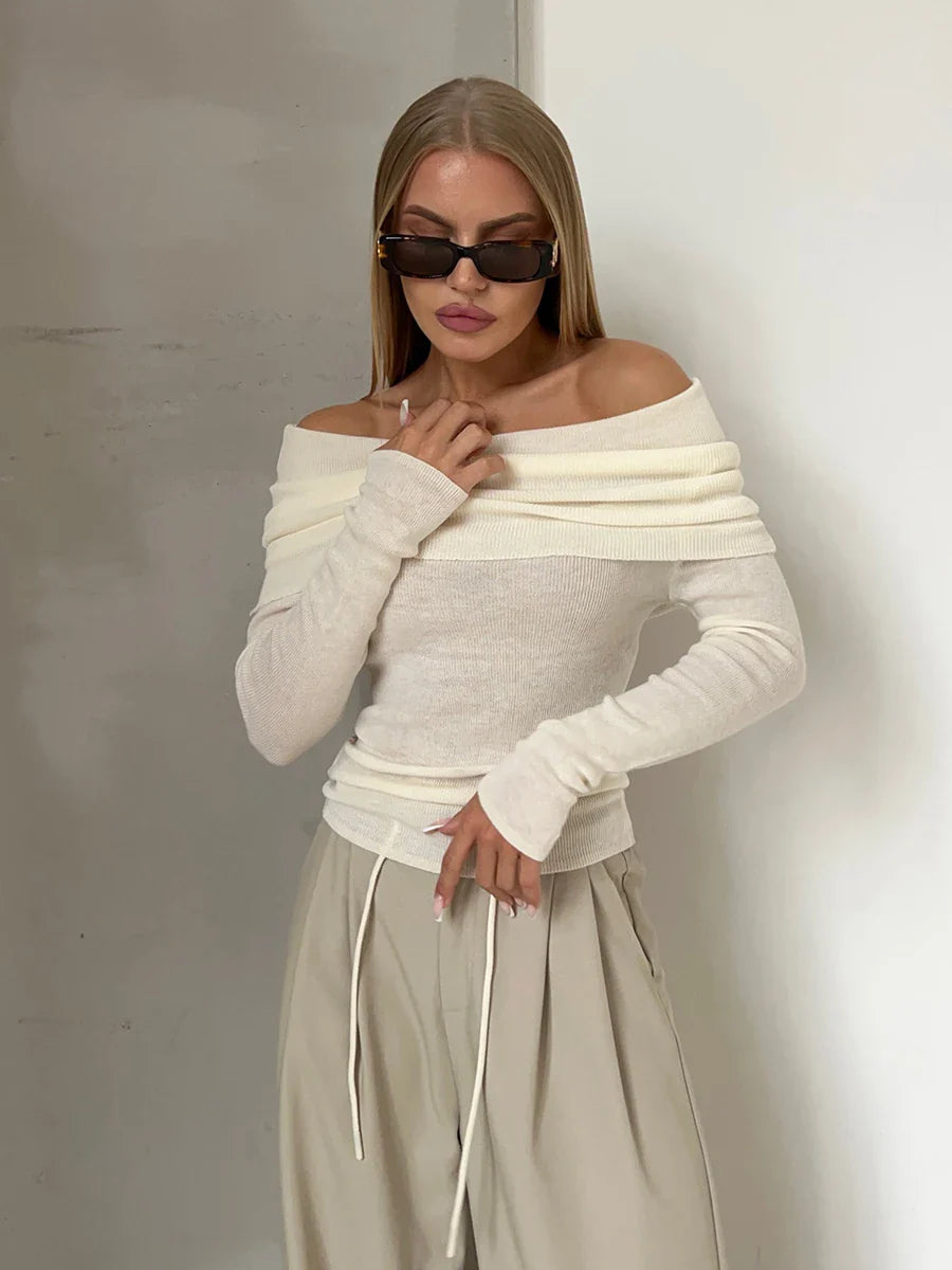 Morgan & Brooke | Off-Shoulder Knit Top