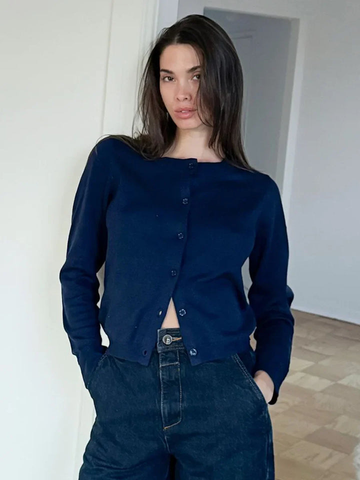 Morgan & Brooke | Button-Front Knit Cardigan