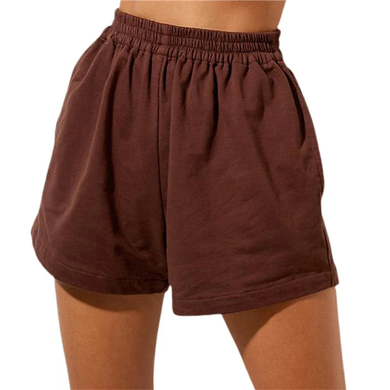 Morgan & Brooke | Cloud White High-Waist Relaxed Cotton Shorts
