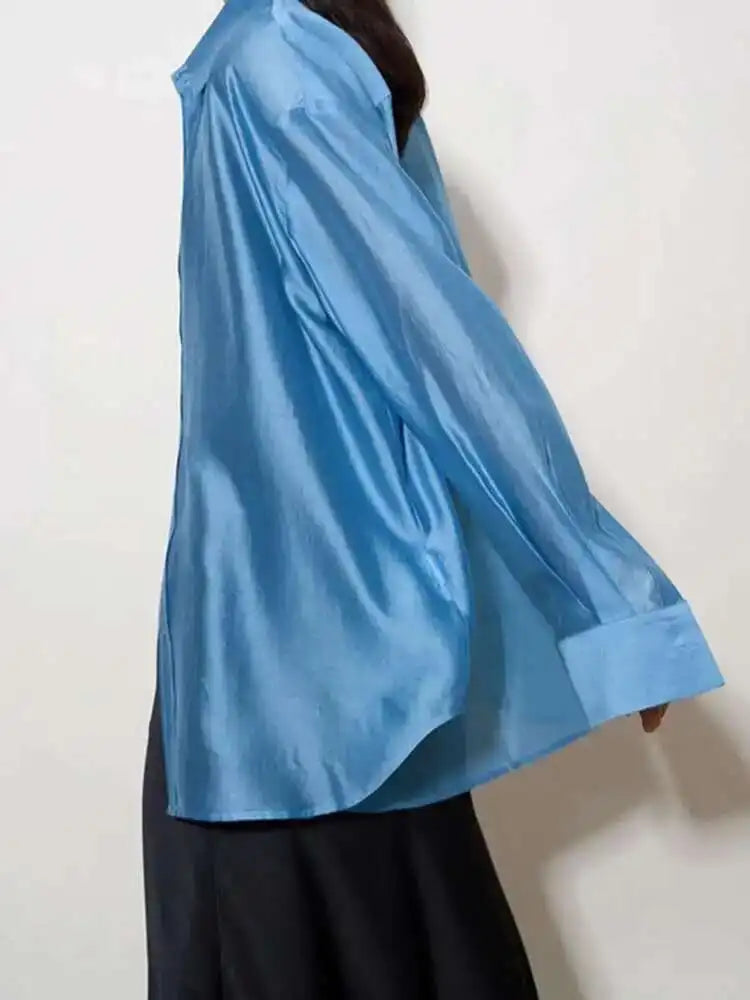 Morgan and Brooke | Flowing Silk Poplin Blouse | Blouse, Silk, Poplin