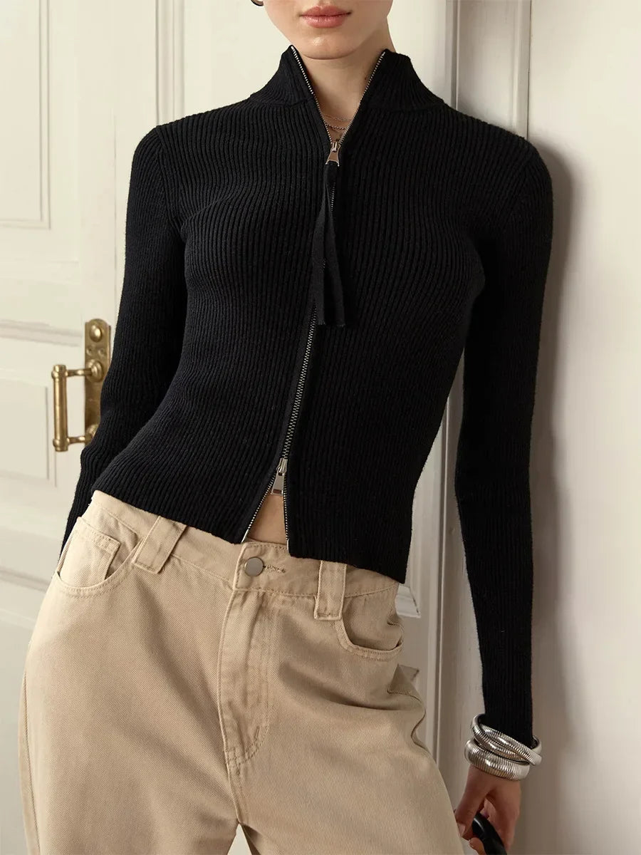 Morgan and Brooke | Hässleholm | Cotton Double-Zip Knit