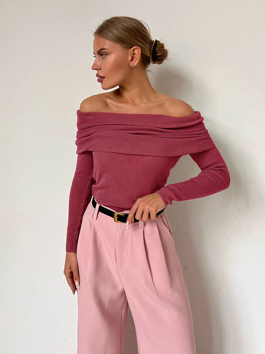 Morgan and Brooke | Off-Shoulder Knit Top