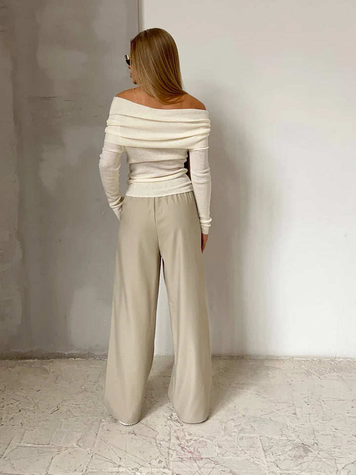 Morgan & Brooke | Off-Shoulder Knit Top