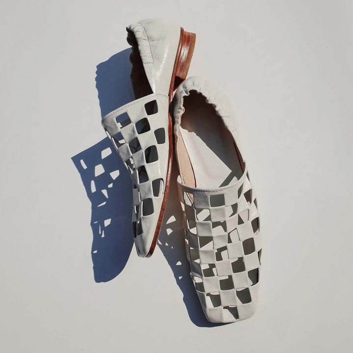 Morgan and Brooke | Checkered Leather Mules