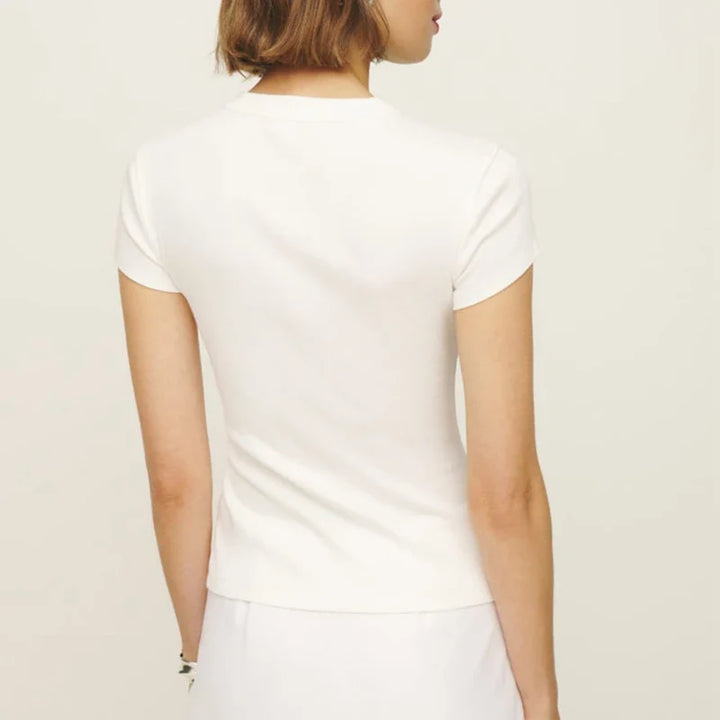 Morgan & Brooke | Snap-Front Knit Top